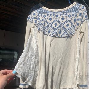 Detailed/Lace Thermal Long Sleeve